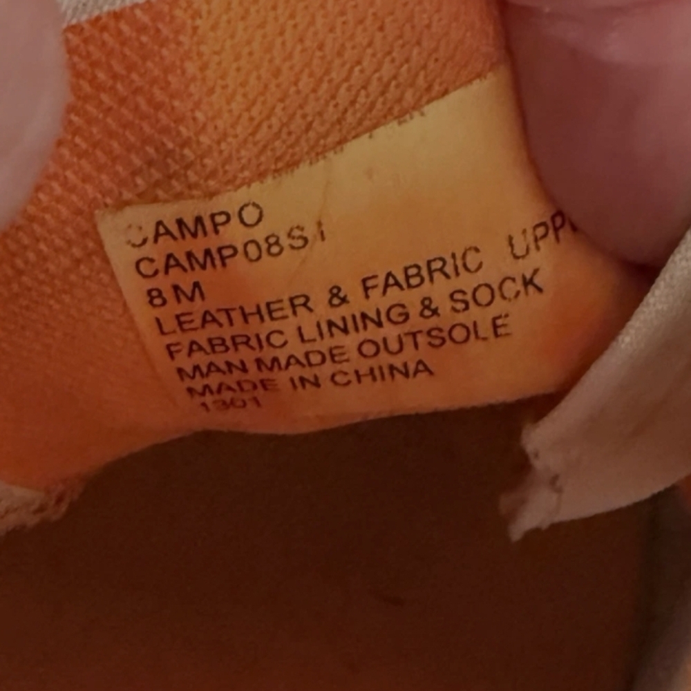 Steve Madden Beige White Orange Green Accent Sneakers - Picture 6 of 6